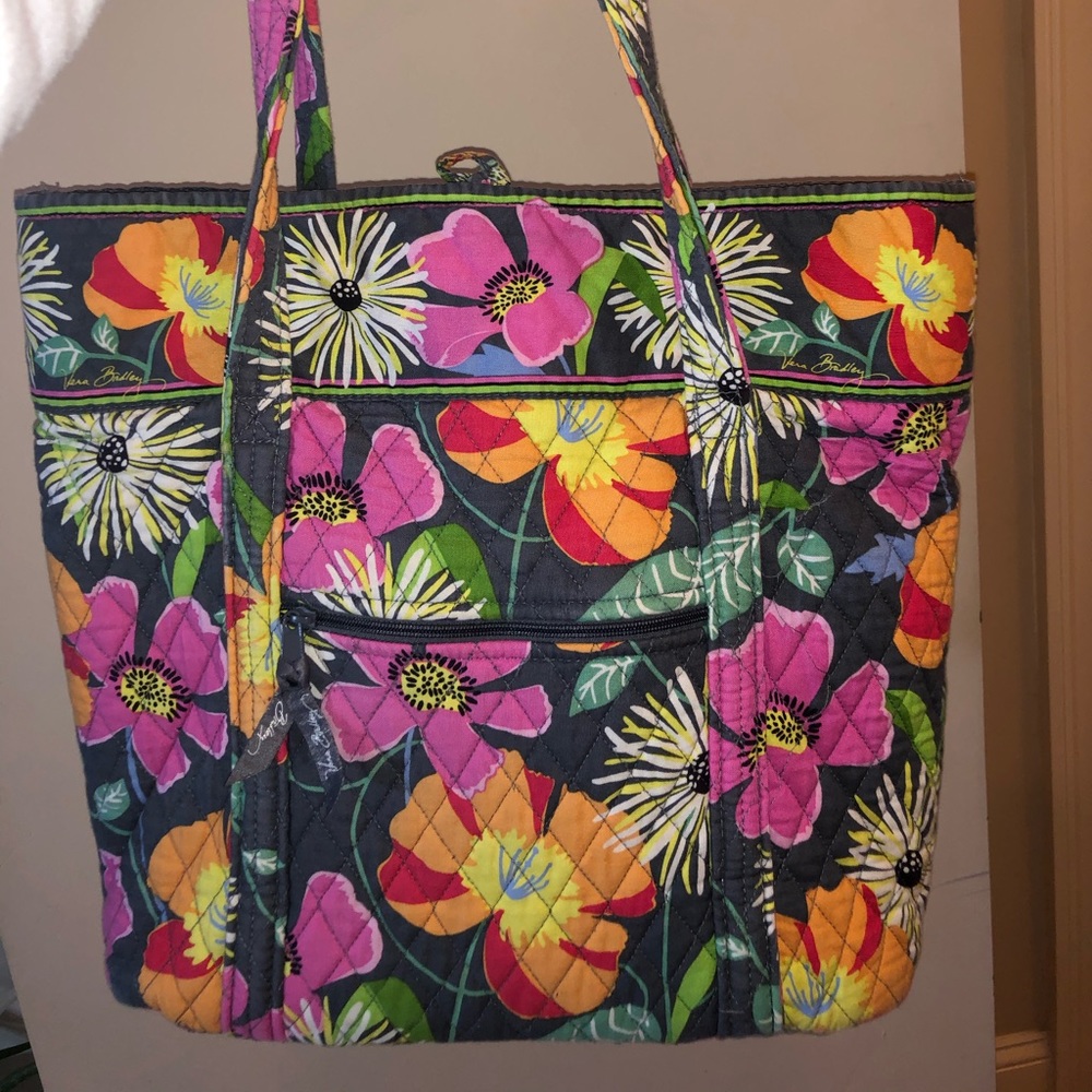Vera Bradley Jazzy Blooms Large Tote Bag
